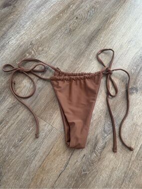 Aurelia Intimates Oasis Collection Lagoon Tie Bikini Bottom Small Brown Beach S